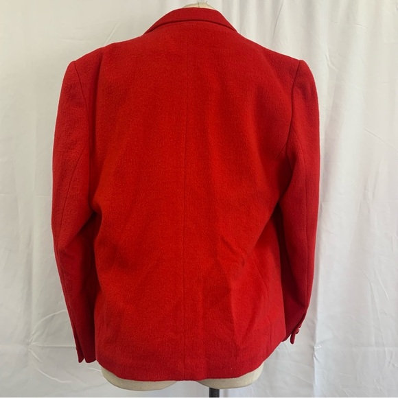 Vintage Wool/Camel Blend Red Blazer - Picture 5 of 8